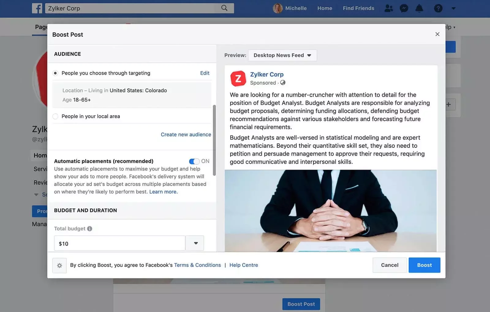 Facebook jobs with Zoho Recruit
