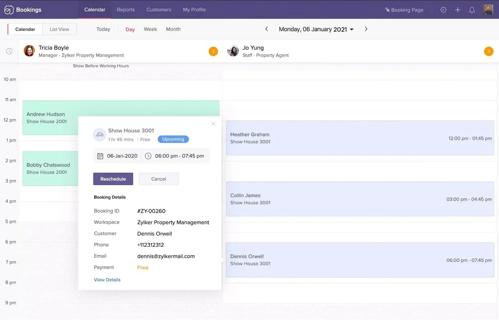 Zoho Bookings