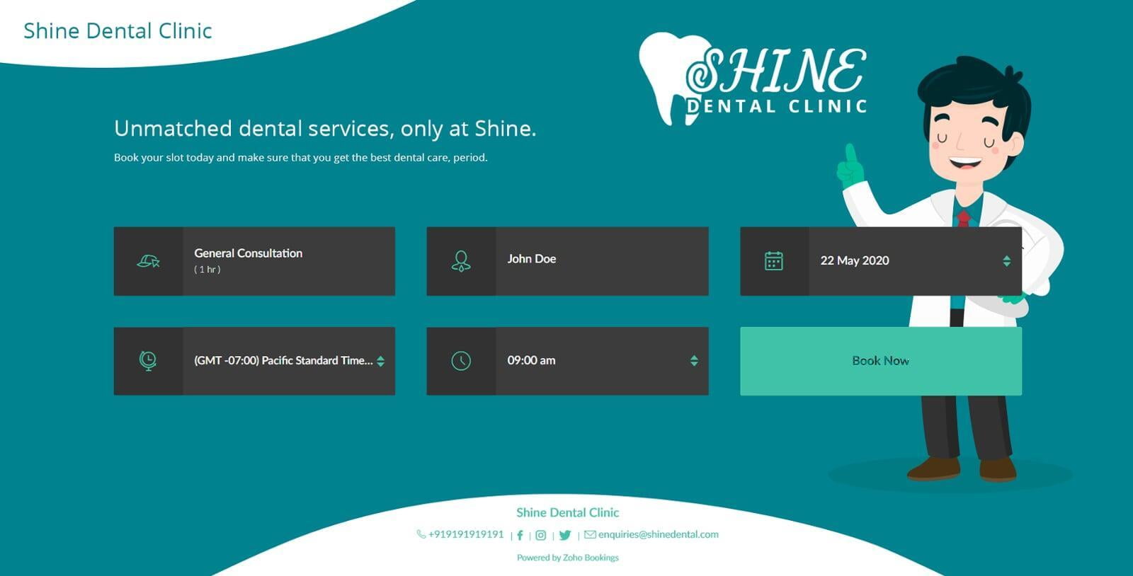 zoho bookings for healthcare