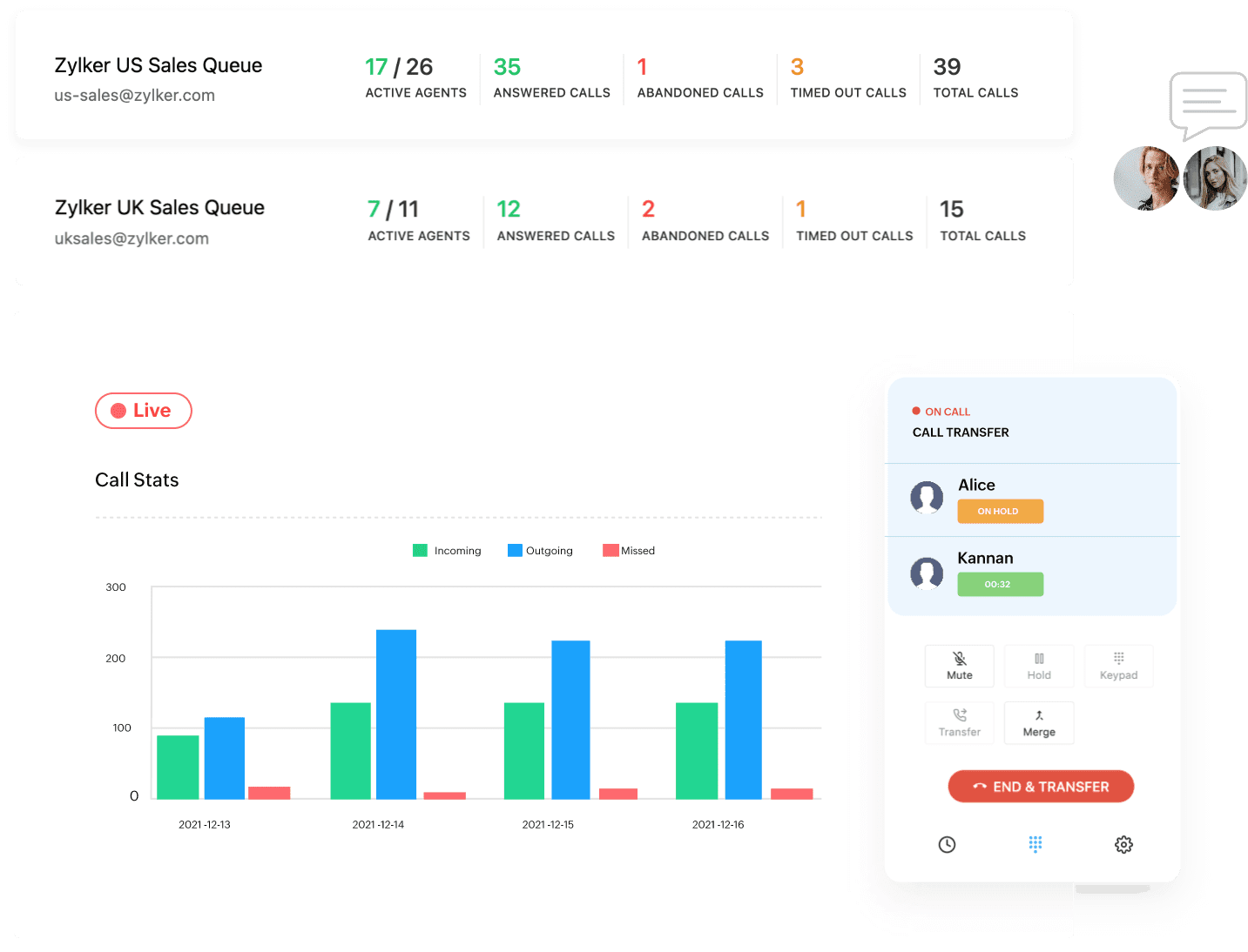 zoho voice alernative