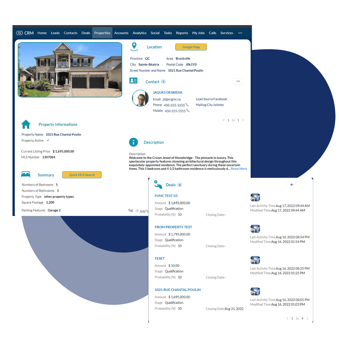 zoho for real estate
