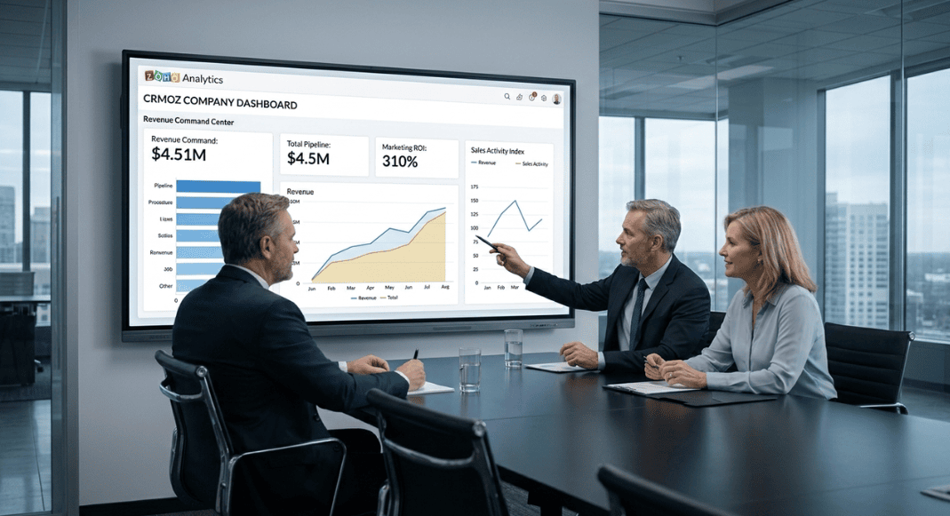 CRMOZ company dashboard